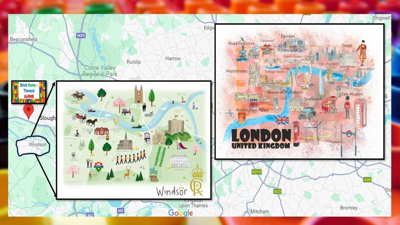 Royal Brick Home - Sleeps 5 To 6 - No Ulez - Tube Nearby - Free Parking - Lego Themed Слау Экстерьер фото
